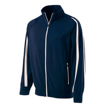 Holloway Men's Navy/White Full Zip Determination Jacket