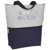 Leed's Navy Merlin Zippered Tote