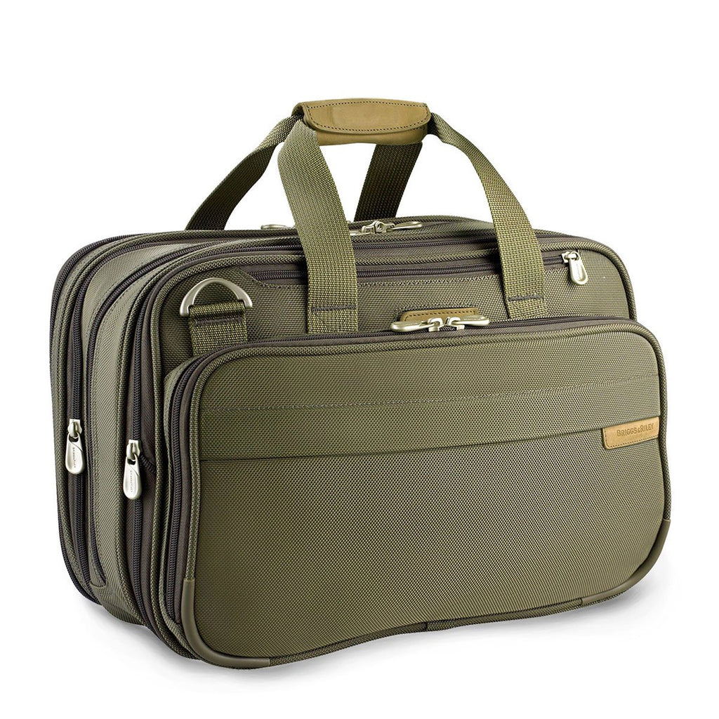 Briggs & Riley Olive Baseline Expandable Cabin Bag