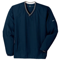 Nike Men's Navy V-Neck Long Sleeve Wind Shirt