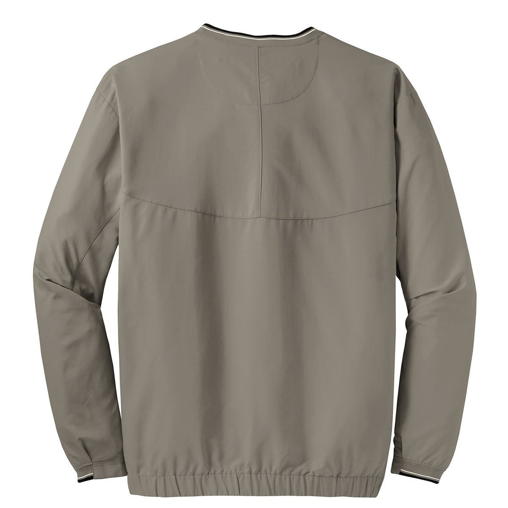 Nike Men's Olive Khaki V-Neck L/S Wind Shirt