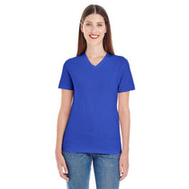 American Apparel Women's Lapis Fine Jersey Short Sleeve V-Neck