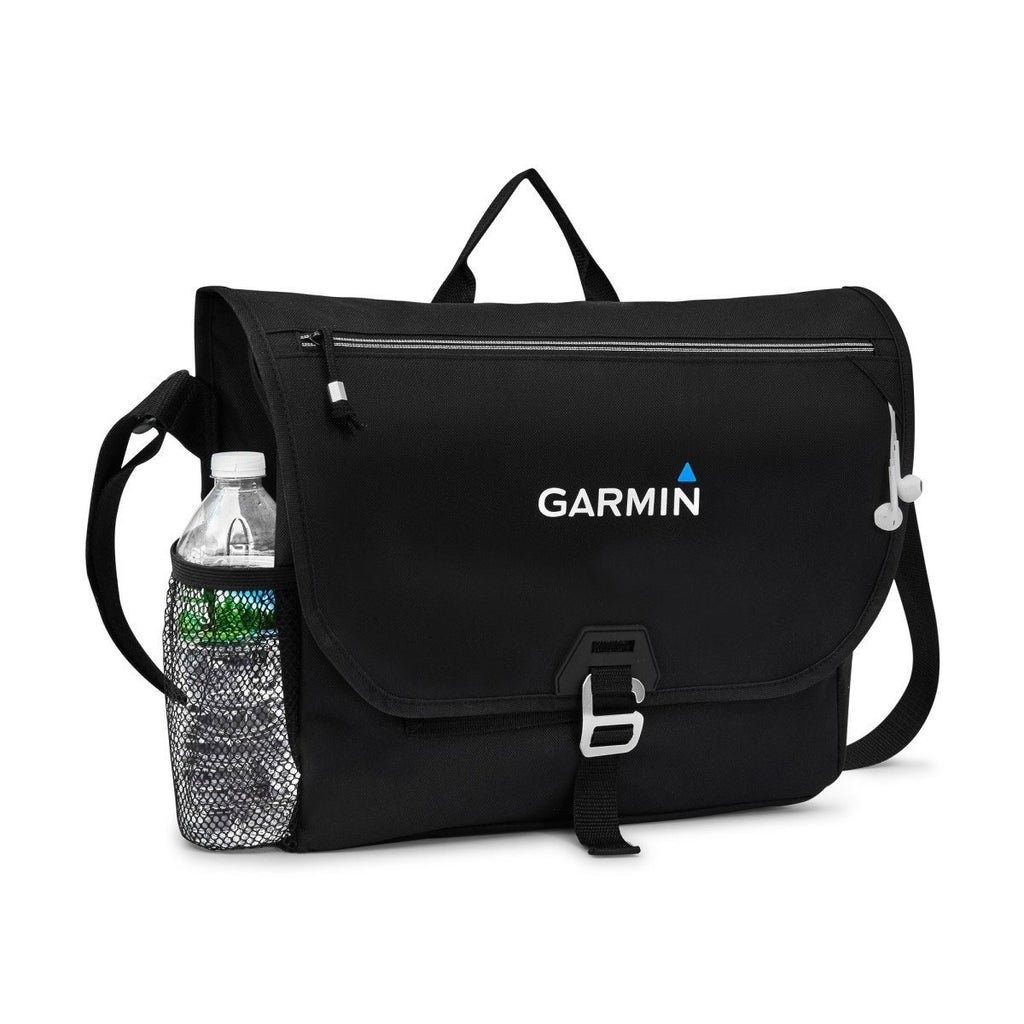 Gemline Black Subway Messenger Bag