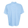 Vantage Men's Carolina Blue/White Pro Tonal Micro-Stripe Polo