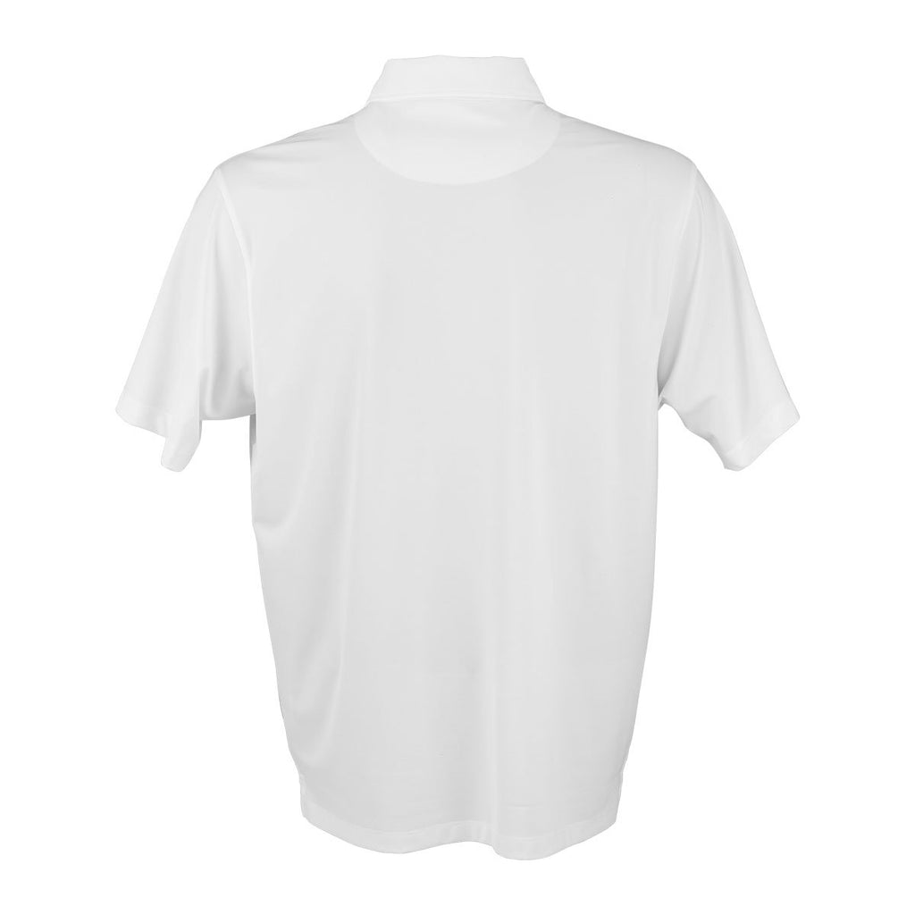 Vantage Men's White/Sport Red Pro Gradual Stripe Polo
