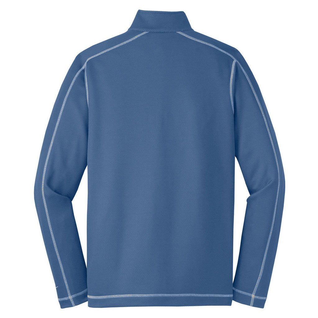 Nike Men's Blue Sphere Dry Long Sleeve Quarter Zip