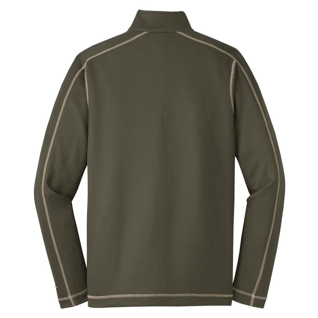 Nike Men's Olive Khaki Sphere Dry Long Sleeve Quarter Zip