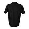 Vantage Men's Black Omega Solid Mesh Tech Polo