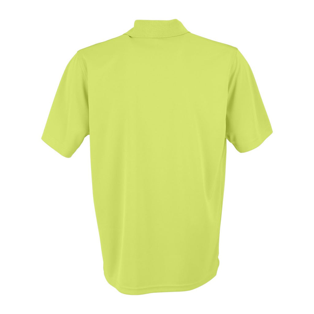 Vantage Men's Citron Omega Solid Mesh Tech Polo