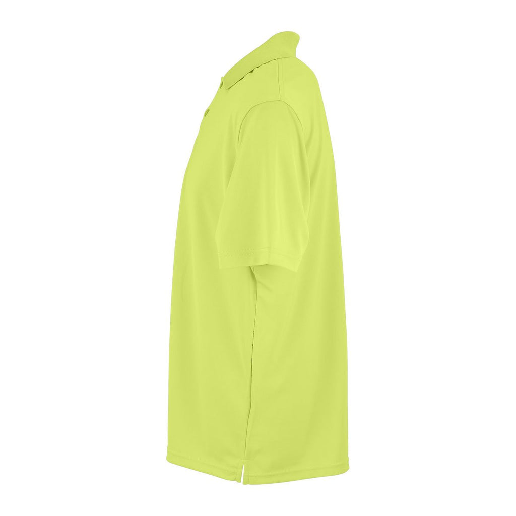 Vantage Men's Citron Omega Solid Mesh Tech Polo