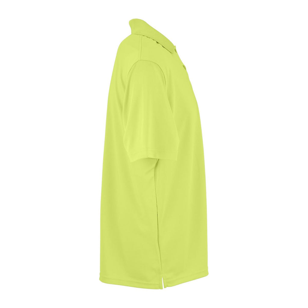 Vantage Men's Citron Omega Solid Mesh Tech Polo