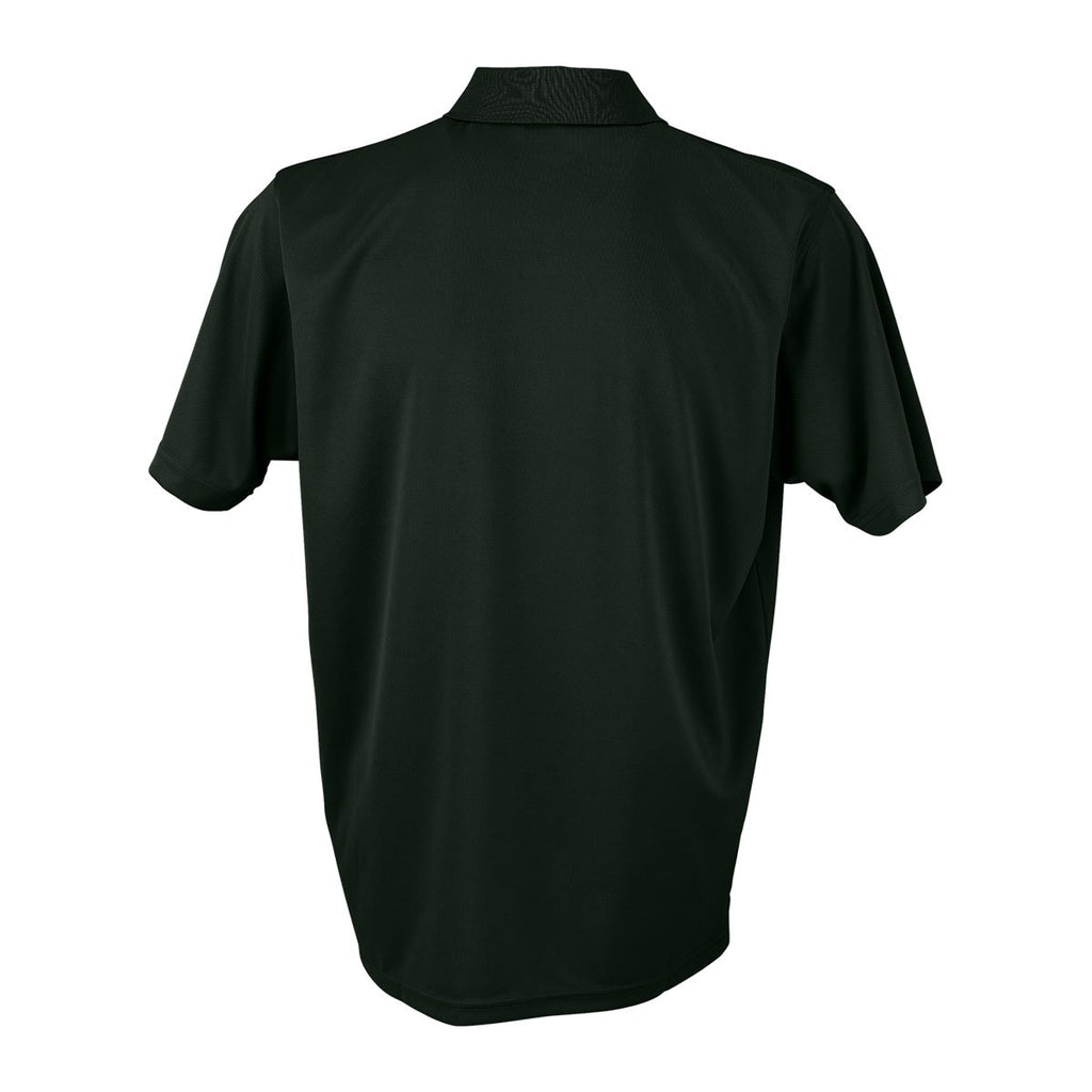 Vantage Men's Dark Forest Omega Solid Mesh Tech Polo