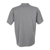 Vantage Men's Grey Omega Solid Mesh Tech Polo
