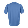 Vantage Men's Island Blue Omega Solid Mesh Tech Polo