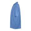 Vantage Men's Island Blue Omega Solid Mesh Tech Polo