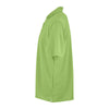Vantage Men's Lime Omega Solid Mesh Tech Polo