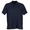 Vantage Men's Navy Omega Solid Mesh Tech Polo