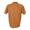Vantage Men's Orange Omega Solid Mesh Tech Polo