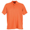 Vansport Men's Orange Omega Solid Mesh Tech Polo