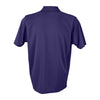 Vantage Men's Purple Omega Solid Mesh Tech Polo