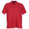 Vantage Men's Real Red Omega Solid Mesh Tech Polo