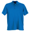 Vantage Men's Royal Omega Solid Mesh Tech Polo