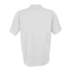 Vantage Men's White Omega Solid Mesh Tech Polo