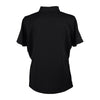 Vantage Women's Black Omega Solid Mesh Tech Polo