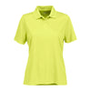 Vantage Women's Citron Omega Solid Mesh Tech Polo