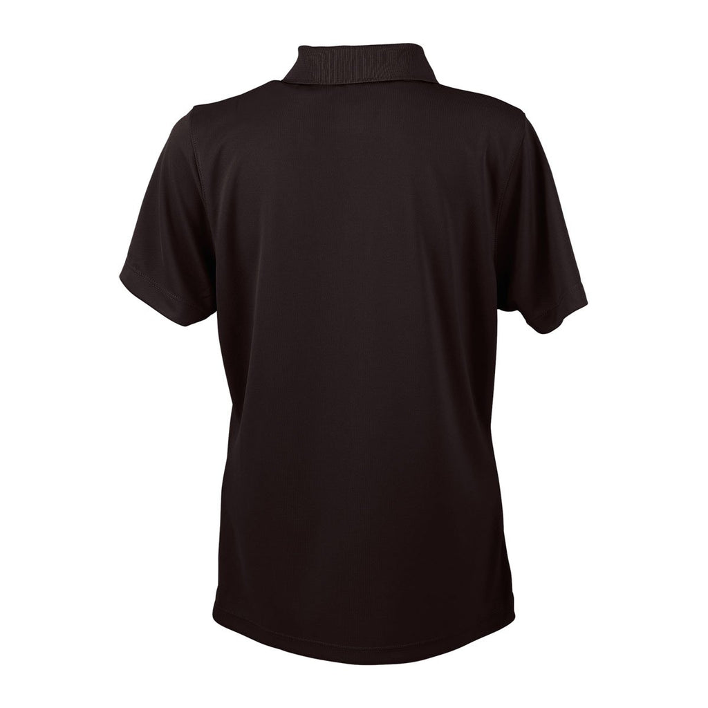 Vantage Women's Deep Maroon Omega Solid Mesh Tech Polo