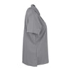 Vantage Women's Grey Omega Solid Mesh Tech Polo