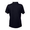 Vantage Women's Navy Omega Solid Mesh Tech Polo