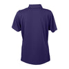 Vantage Women's Purple Omega Solid Mesh Tech Polo