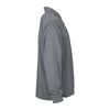 Vantage Men's Grey Omega Long Sleeve Solid Mesh Tech Polo