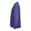 Vantage Men's Royal Omega Long Sleeve Solid Mesh Tech Polo