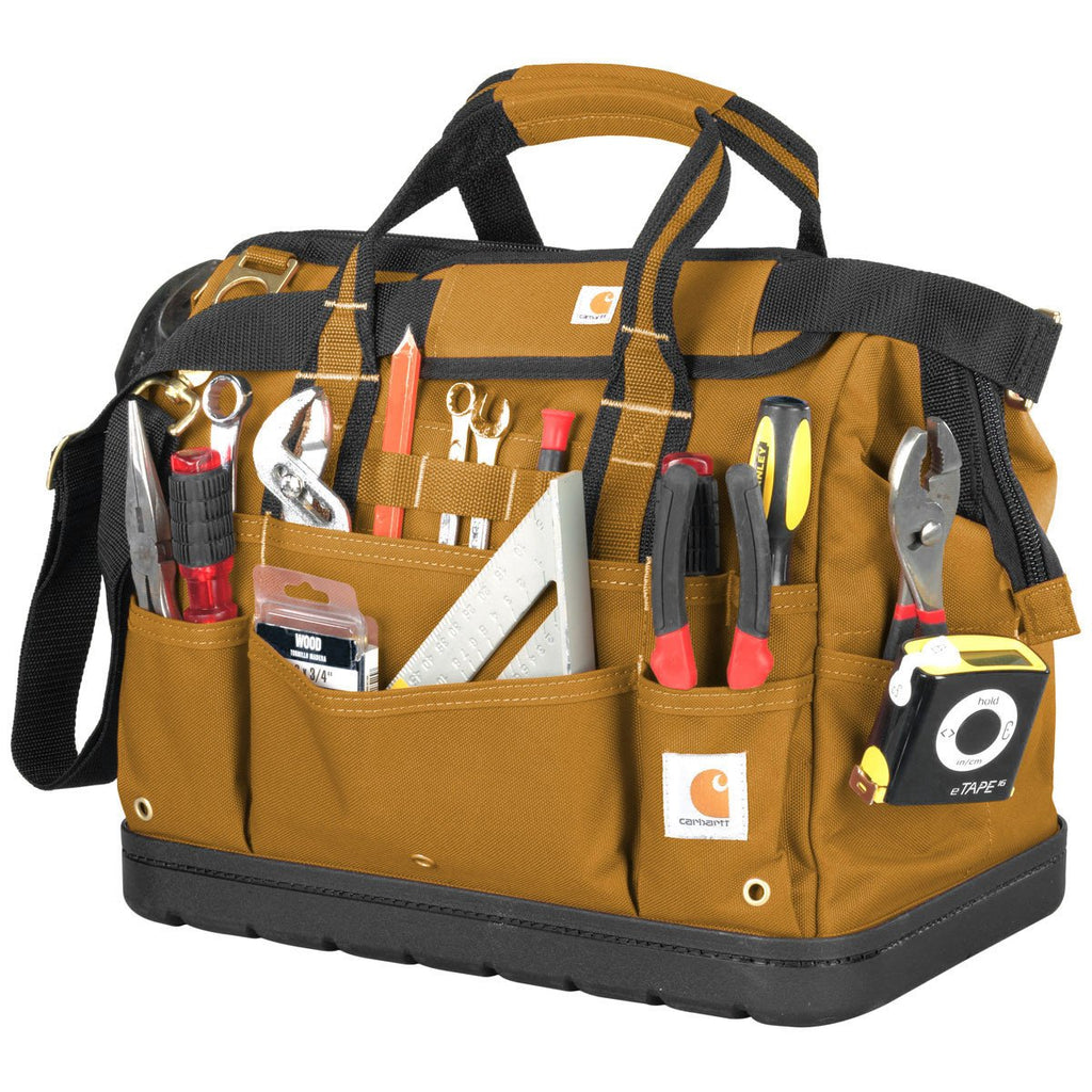 Carhartt Brown Legacy 16 Inch Tool Bag With Molded Base