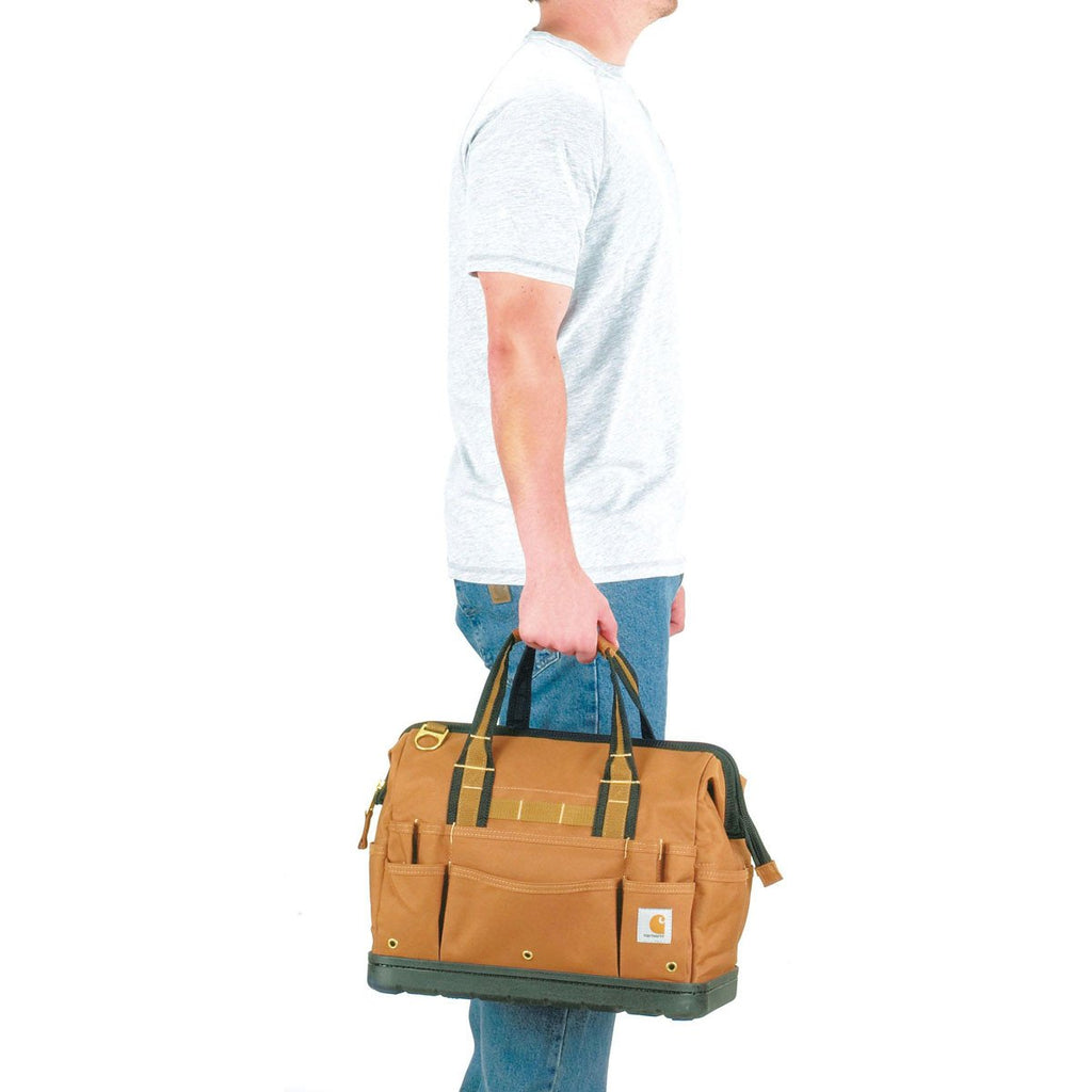 Carhartt Brown Legacy 16 Inch Tool Bag With Molded Base
