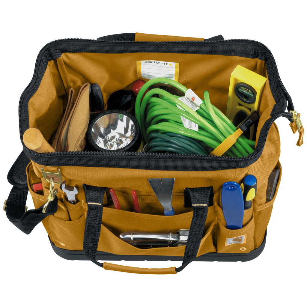 Carhartt Brown Legacy 16 Inch Tool Bag With Molded Base