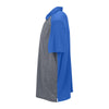 Vantage Men's Royal/Charcoal Heather Two-Tone Polo