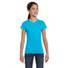 LAT Girl's Aqua Fine Jersey T-Shirt