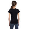 LAT Girl's Black Fine Jersey T-Shirt