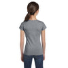 LAT Girl's Granite Heather Fine Jersey T-Shirt