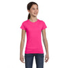 LAT Girl's Hot Pink Fine Jersey T-Shirt
