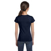 LAT Girl's Navy Fine Jersey T-Shirt