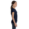 LAT Girl's Navy Fine Jersey T-Shirt