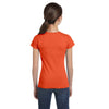 LAT Girl's Orange Fine Jersey T-Shirt