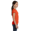 LAT Girl's Orange Fine Jersey T-Shirt