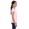 LAT Girl's Pink Fine Jersey T-Shirt