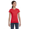 LAT Girl's Red Fine Jersey T-Shirt
