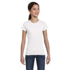 LAT Girl's White Fine Jersey T-Shirt